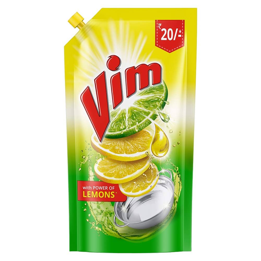 Vim Dishwash Gel, Lemon, 140ml