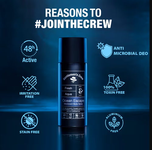 Gentlemen's Crew Ocean Escape Body Spray, 150ml