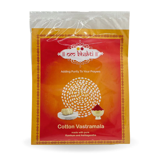 OM Bhakti Vastra Mala with Kumkum & Ashtagandha 2 mtrs